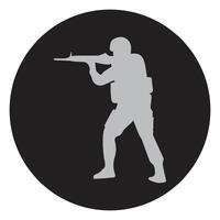 sniper illustration symbol design vector