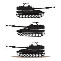 armored tank illustration symbol design vector