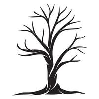 simple tree decor silhouette image vector