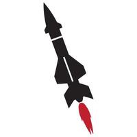 misil y cohete icono ilustración vector