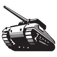 armored tank illustration symbol design vector