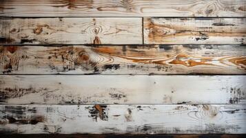 dirty white wood plank texture, ai photo