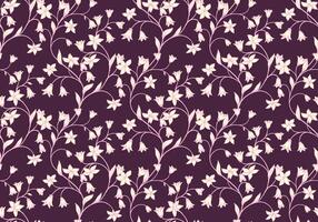 Burgundy seamless pattern with abstract artistic branches with tiny ditsy flowers, bells, small leaves. hand drawing. Creative curved wild floral stems printing. Template for designs vector