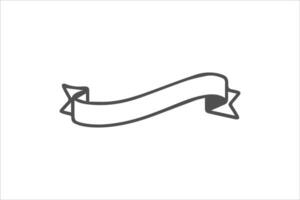 Blank Ribbon Hand-drawn vector