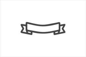 Blank Ribbon Hand-drawn vector