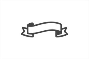 Blank Ribbon Hand-drawn vector