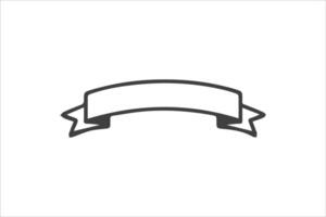 Blank Ribbon Hand-drawn vector