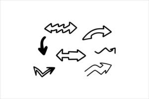 Arrow Set Hand-drawn vector