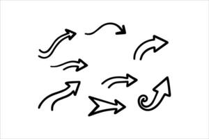 Arrow Set Hand-drawn vector