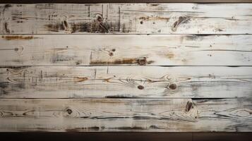 dirty white wood plank texture, ai photo