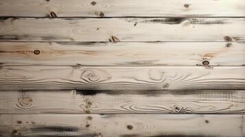 dirty white wood plank texture, ai photo