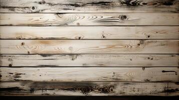 dirty white wood plank texture, ai photo