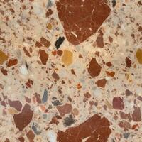 marrón granito Roca textura patrón, ai foto