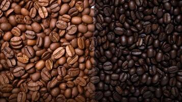 coffee beans caffeine brown texture, ai photo