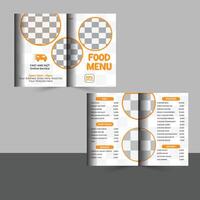 Restaurant menu design, food menu, modern menu. vector