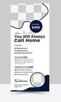 Unique, Clean Real Estate Business Roll-Up Banner Design. That Will Roll Up to Promote Your Brand. vector