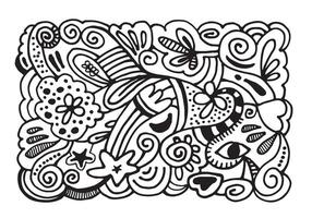 hand drawn abstract decorative ethnic lines. Abstract decoration. vector