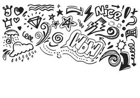 Hand drawn creative art doodle design concept, business concept illustration and it can also be for wall graffiti art. vector