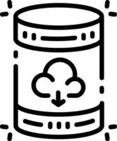 Storage data icon symbol image for database illustration vector