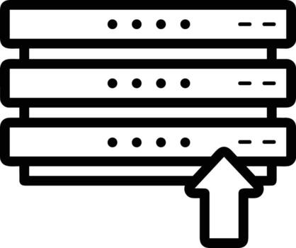 almacenamiento datos icono símbolo imagen para base de datos ilustración vector