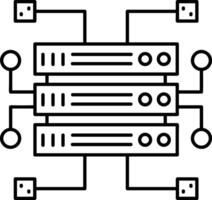 Storage data icon symbol image for database illustration vector