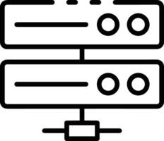 almacenamiento datos icono símbolo imagen para base de datos ilustración vector