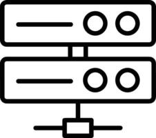 almacenamiento datos icono símbolo imagen para base de datos ilustración vector