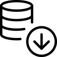 Storage data icon symbol image for database illustration vector