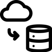 Storage data icon symbol image for database illustration vector