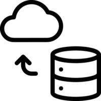 Storage data icon symbol image for database illustration vector