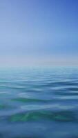 A painting of a body of water with a blue sky in the background video