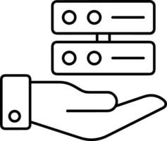 Storage data icon symbol image for database illustration vector