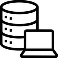 Storage data icon symbol image for database illustration vector