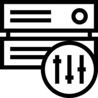 Storage data icon symbol image for database illustration vector