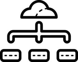 Storage data icon symbol image for database illustration vector