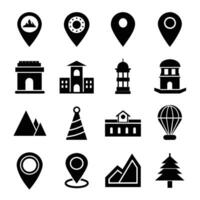 ubicación icono vectorr vector