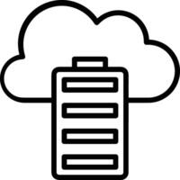 Storage data icon symbol image for database illustration vector