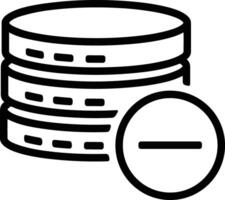 Storage data icon symbol image for database illustration vector