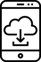 Storage data icon symbol image for database illustration vector