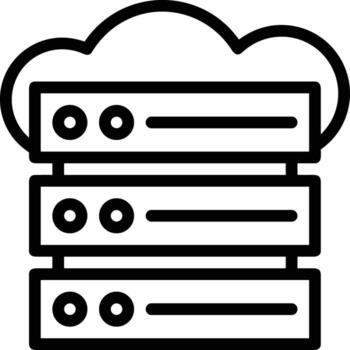 Storage data icon symbol image for database illustration vector