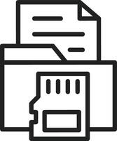 Storage data icon symbol image for database illustration vector