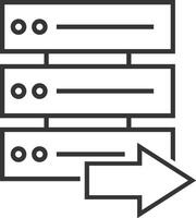 Storage data icon symbol image for database illustration vector