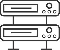 Storage data icon symbol image for database illustration vector