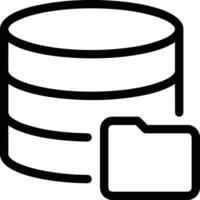 Storage data icon symbol image for database illustration vector