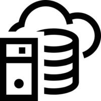 Storage data icon symbol image for database illustration vector