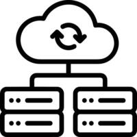 Storage data icon symbol image for database illustration vector
