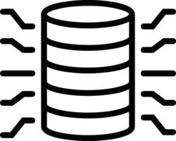 Storage data icon symbol image for database illustration vector