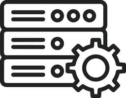 almacenamiento datos icono símbolo imagen para base de datos ilustración vector