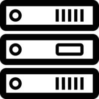 Storage data icon symbol image for database illustration vector