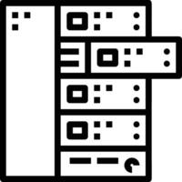 Storage data icon symbol image for database illustration vector